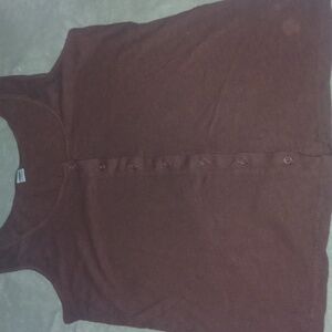 Old Navy Brown button up tank